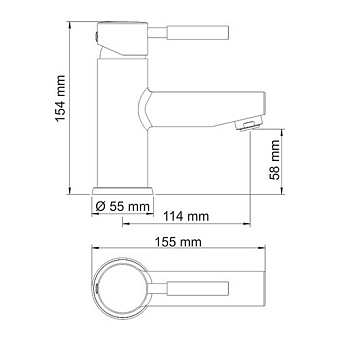 Смеситель для раковины WASSERKRAFT Main 4103 хром