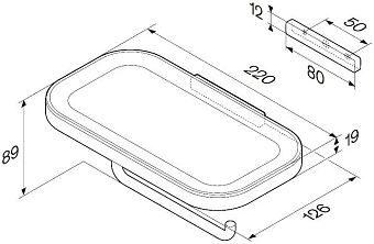 Держатель туалетной бумаги AM-PM Func A8F341400 хром