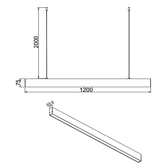 Светильник подвесной Maytoni Vinder P051PL-L40B4K 40Вт LED