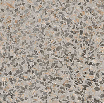 Лаппатированный керамогранит VITRA Terrazzo-X K949768LPR01VTE0 тёмный 60х60см 1,44кв.м.