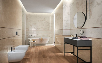 Настенная плитка FAP CERAMICHE Roma Classic fNXV Beige Duna Brillante Rt 91,5х30,5см 1,395кв.м. глянцевая