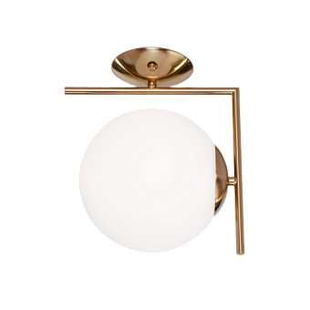 Светильник настенно-потолочный Eurosvet frost 70153/1 латунь 60Вт E27