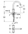 Смеситель для раковины GROHE Costa S 21338001 хром