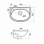 Раковина подвесная Santek Бриз 1WH110442 38,5х26,5см