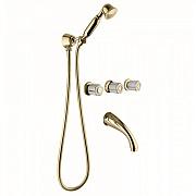 Душевая система Bongio Fleur Blanc 11530OR0DEU золото