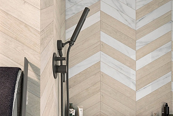 Матовый керамогранит WOW 60 Grad 120272 Grad Chevron A Calacatta 9,8х52,2см 0,456кв.м.