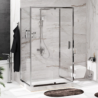 Угловое ограждение WASSERKRAFT Berkel 48P26 200х120см стекло прозрачное