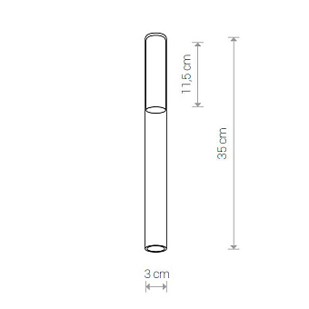 Плафон Nowodvorski Cameleon Straw M 8402 350х30мм прозрачный