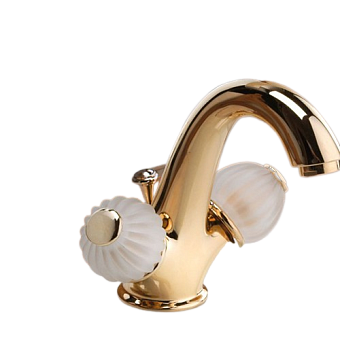 Смеситель для раковины Bongio Rivoli 05521OR00 золотой