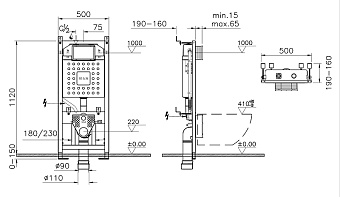 Инсталляция для подвесного унитаза VITRA V12 762-5800-01