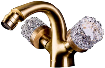 Смеситель для биде Boheme Crystal 316-CRST бронза