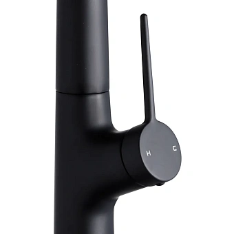 Смеситель для кухни Maxonor PL4094-7 поворотный излив чёрный