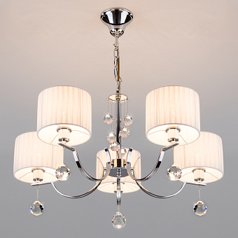 Люстра потолочная Eurosvet Napoli 60095/5 хром 40Вт 5 лампочек E14