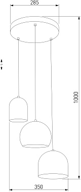 Светильник подвесной TK Lighting Tempre 2827 60Вт E27