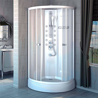 Душевая кабина RADOMIR Паола 1-00-1-0-0-0571 93х93х193см стекло матовое