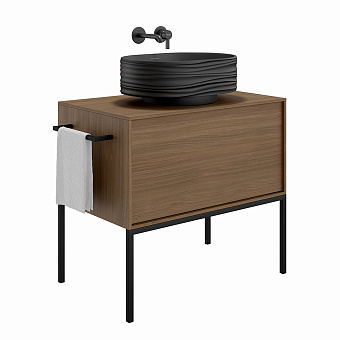 Раковина накладная KERAMA MARAZZI Artbasin SA.NN.wb.50.BLK.M 50х36см