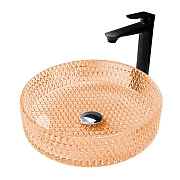 Раковина накладная Abber GLAS AK2301O 39,5х39,5см