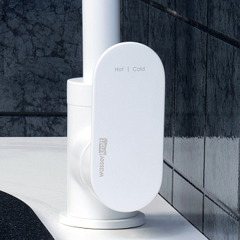 Смеситель для кухни WASSERKRAFT Mindel 8507 поворотный излив белый (матовый)