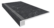 Плитка для ступеней ESTIMA Vision Set/Steptrade/VS03_NS/33x120/Riser/VS03_NS/14,5x12 чёрный 120х33см 0,396кв.м. матовая