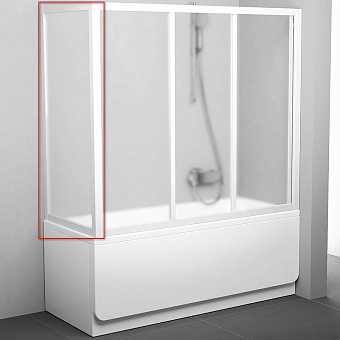 Стеклянная шторка на ванну RAVAK APSV 95010102ZG 137х70см