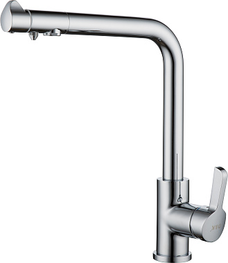 Смеситель для кухни D&K RheinSchiller DA1461601 высокий излив хром