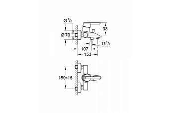 Смеситель для ванны GROHE Feel 32269000 хром