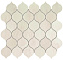 Керамическая мозаика Atlas Concord Италия Marvel Edge 9EDW Imperial White Drop Mosaic 27,2х29,7см 0,485кв.м.