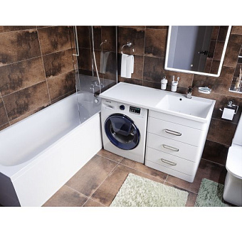 Тумба с раковиной MIRSANT Fuji УТ000077621 47х56х86,1см