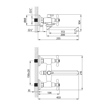 Смеситель для раковины LEMARK Standard LM2113C хром
