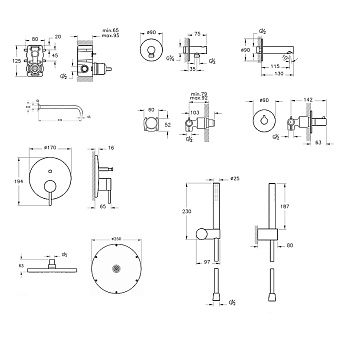 Душевая система VITRA Origin A49286EXP хром