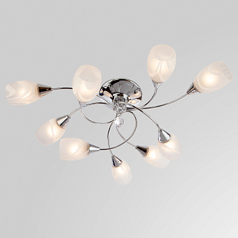 Люстра потолочная Eurosvet Virginia 2275/9 хром 60Вт 9 лампочек E27