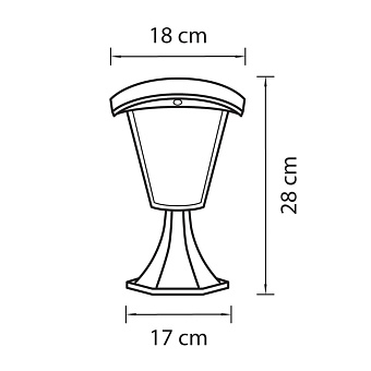 Светильник ландшафтный Lightstar Lampione 375970 8Вт IP54 LED чёрный