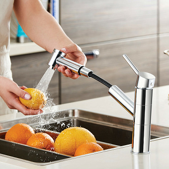Смеситель для кухни VITRA Masterline A42147EXP выдвижной излив хром