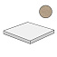 Плитка для ступеней Atlas Concord Италия Marvel Edge AFCW Elegant Sable Scalino Angolare 33х33см 0,109кв.м. матовая