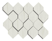 Керамическая мозаика Atlas Concord Италия MARVEL STONE AS36 Bianco Dolomite Mosaico Esagono 3D 35,3х28,2см 0,6кв.м.