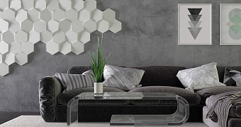 Настенная плитка WOW Wow 108943 Mini Hexa Ice White Matt. 15х17,3см 0,405кв.м. матовая