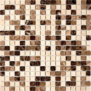 Мозаика PIXEL Каменная PIX268 Emperador Dark/Light/Crema Nova мрамор 30,5х30,5см 0,93кв.м.
