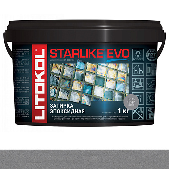 Эпоксидная затирка LITOKOL STARLIKE EVO серый шёлк 1кг