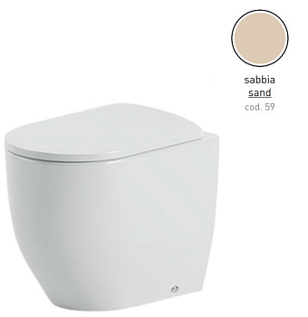 Унитаз приставной ArtCeram Monet MNV002 59 00 безободковый