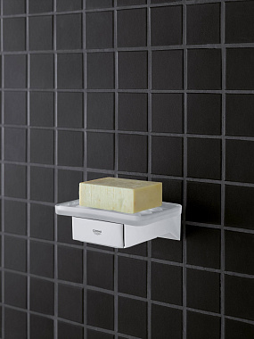 Мыльница GROHE Selection Cube 40806000 белый