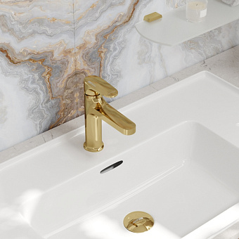 Смеситель для раковины WASSERKRAFT Neckar 2100 2103 золотой