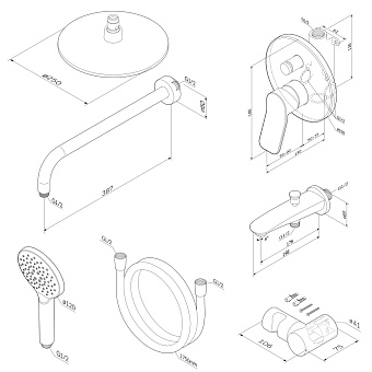 Душевая система AM-PM X-Joy FB85A10010 хром