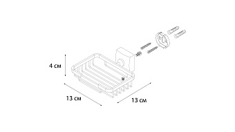 Мыльница FIXSEN KVADRO FX-61309 хром
