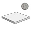 Плитка для ступеней Atlas Concord Италия MARVEL STONE ATEG Bardiglio Grey Scalino Ang. Dx 33х33см 0,109кв.м. матовая