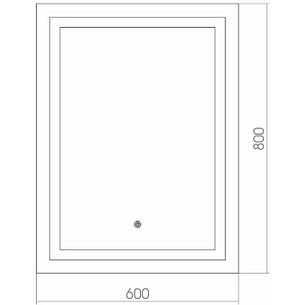 Зеркало Azario Рига ФР-00001378 80х60см с подсветкой