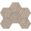 Керамическая мозаика ESTIMA Bernini Mosaic/BR02_NS/25x28,5/Hexagon Beige 25х28,5см 0,71кв.м.