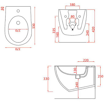 Биде подвесное ArtCeram FILE 2.0 FLB001 41 00