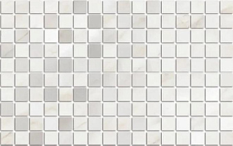 Декор KERAMA MARAZZI Гран Пале MM6359 белый мозаичный 25х40см 0,8кв.м.