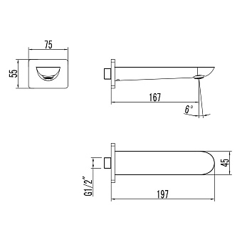 Излив LEMARK LM4981CW
