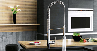Смеситель для кухни GROHE K7 32950000 гибкий излив хром